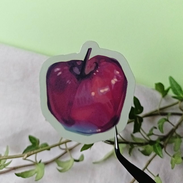 apple time - vinyl sticker