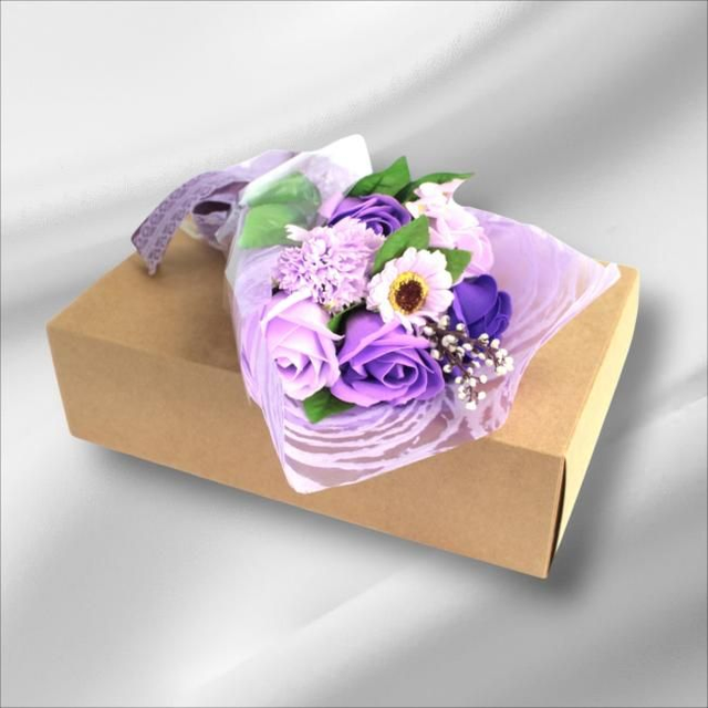 Bouquet roses à savon &quot;Lilas&quot;