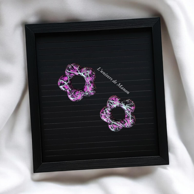 2 Pampilles fleurs (créoles interchangeables)  