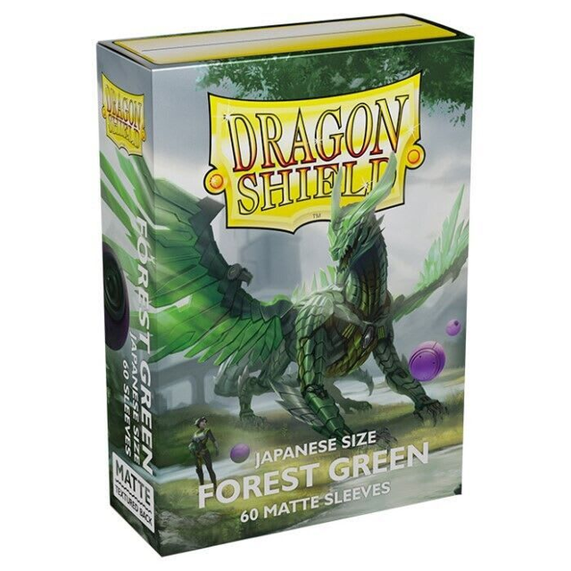 Protector Dragon Shield Japanese Matte 60 unidades - Forest Green