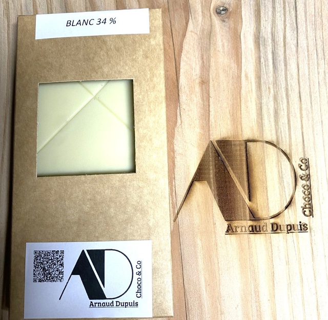 Tablette chocolat blanc 34%