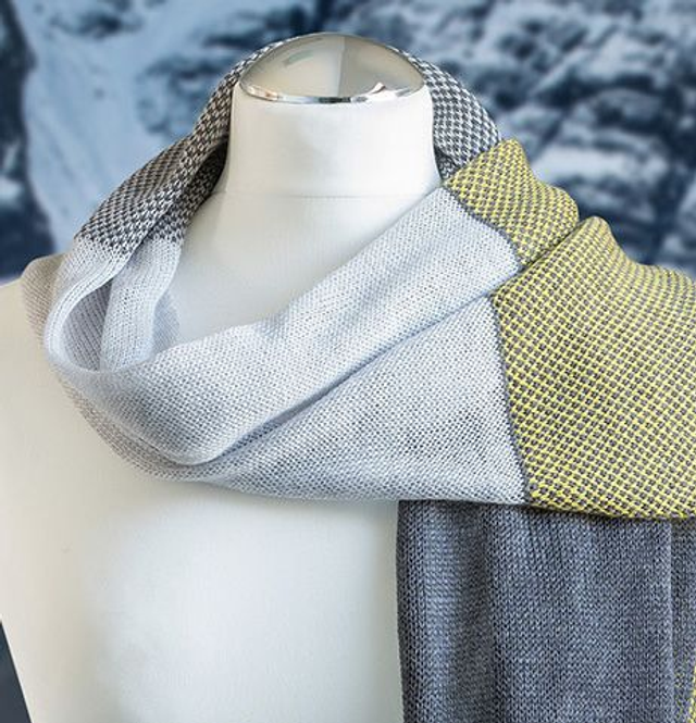 Skye Collection lime and grey wrap / pashmina / stole. Super fine merino shawl. Wedding attire.