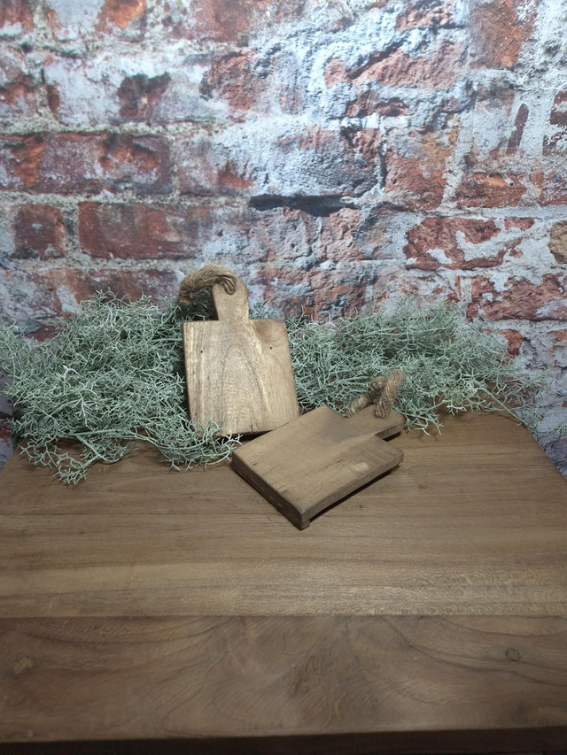 Vierkant plankje met touw