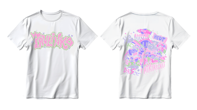 T-Shirt PAULINKO "Wir ficken heute das Patriarchat" weiß