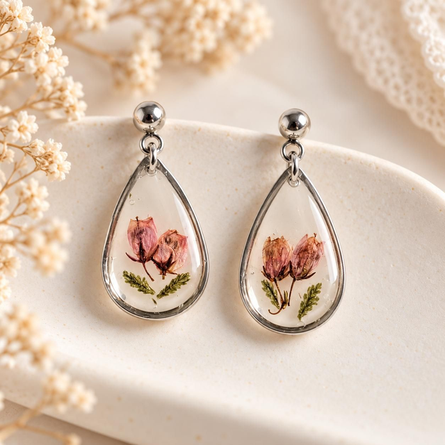 Pendientes brezo 