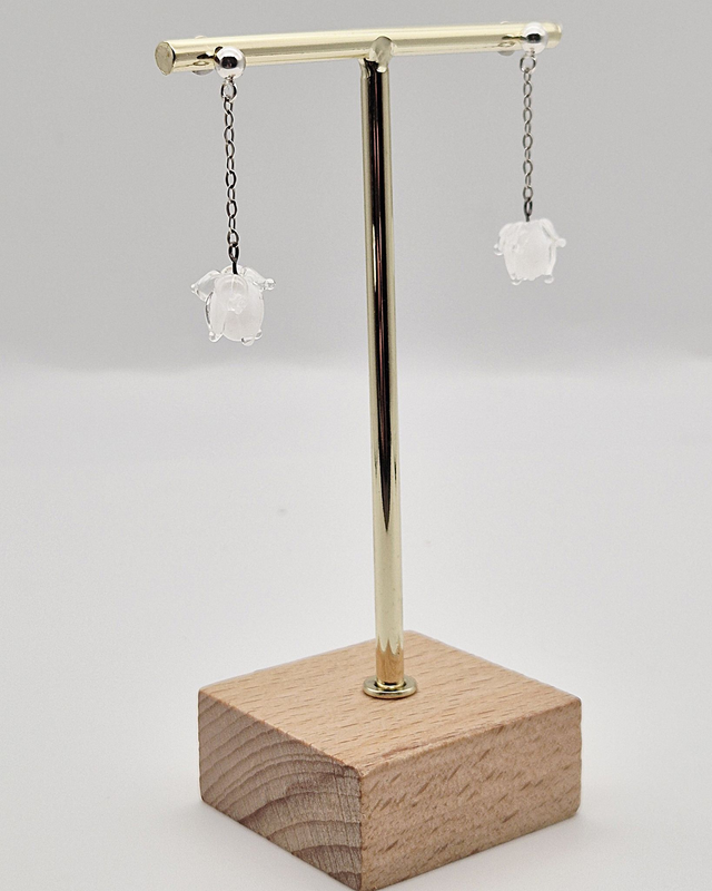 Boucles d'oreilles Clochettes blanches