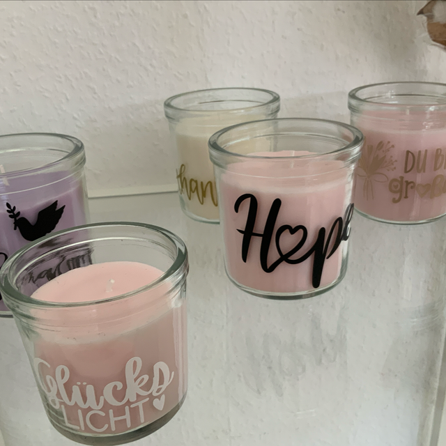 Kerze Glas