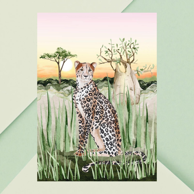 Impression de Guépard dans la Savane / Cheetah Print - Grace in the Savannah