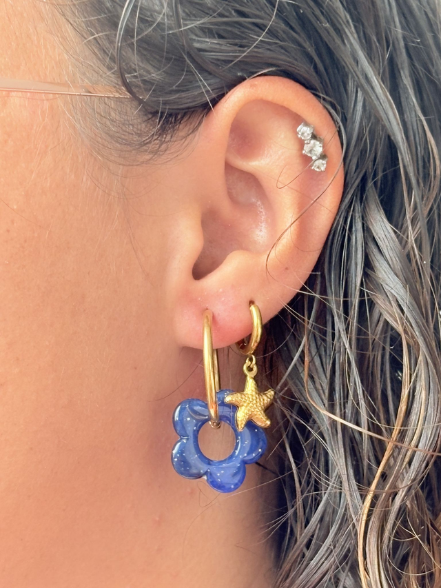 Boucle d&#039;oreille - Fleur