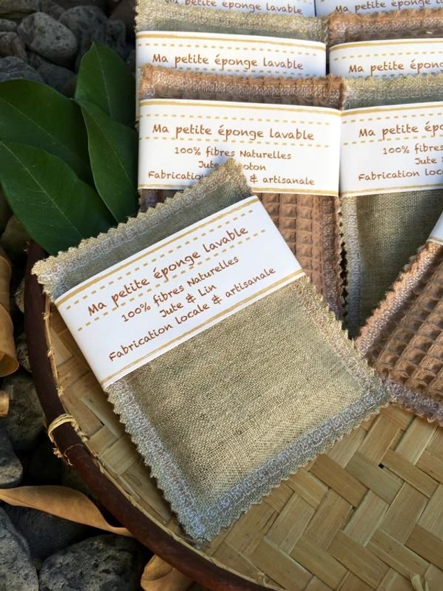 Éponge  Lin &amp; Jute