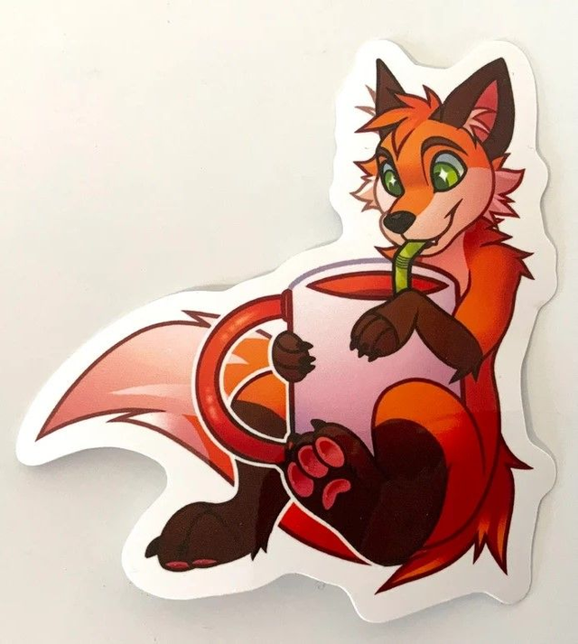 Fox Mug Sticker