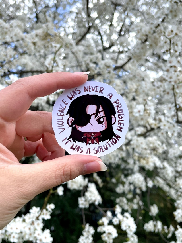 Hua Cheng Funny Text TGCF Sticker 