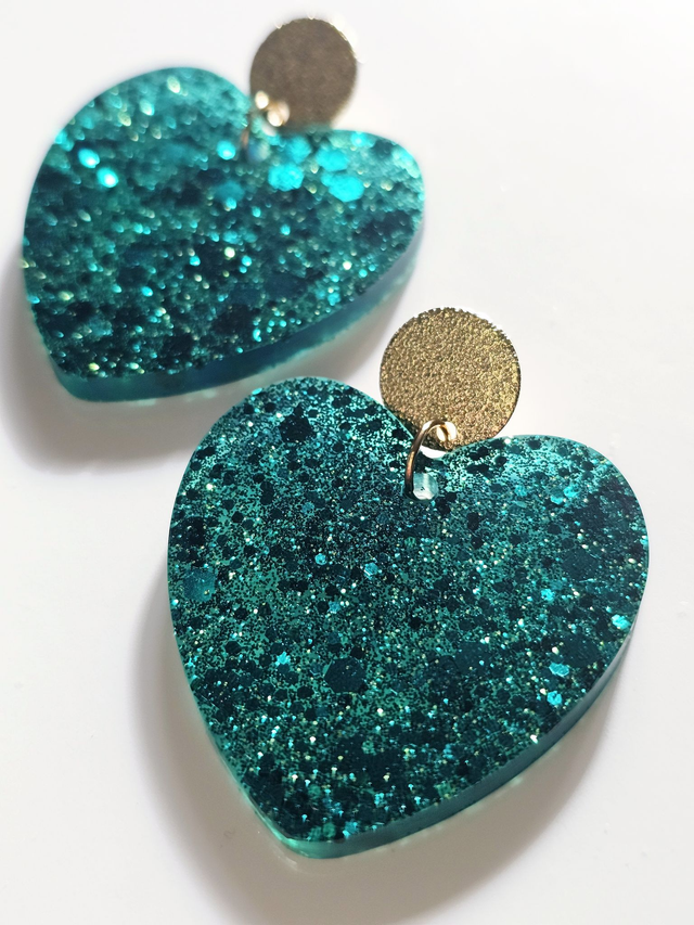 KISS'KISS émeraude à paillettes 