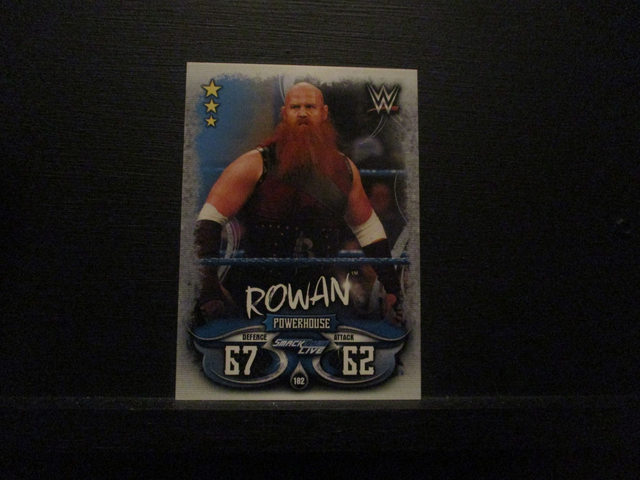 Rowan - Smackdown Live Slam Attax Live Original Trading Card #182