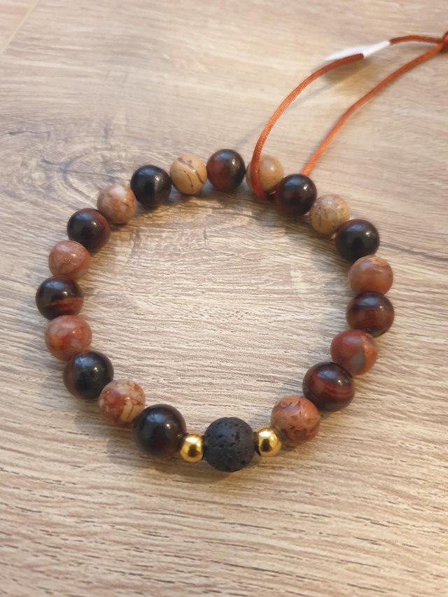 Jaspe royal et œil de taureau