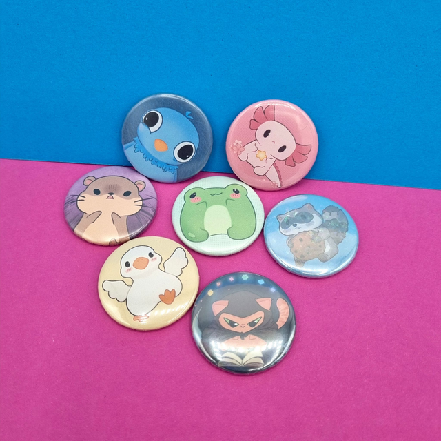 Cute Animals button-sized (1pc) | MAGNETS