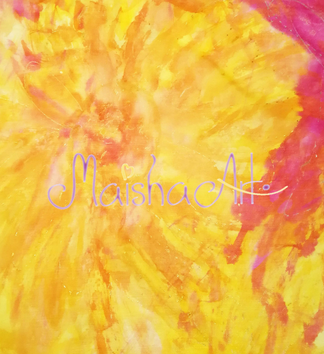 Unikatna, Ročno poslikana Svilena Ruta, Med Sončnicami