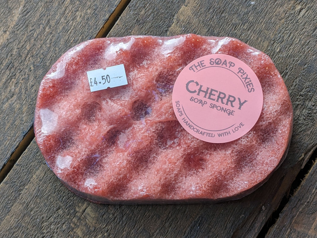 Cherry Soap Sponge (150g)