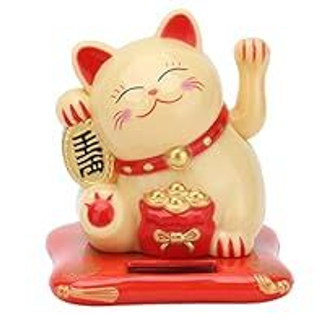 Manekineko-Glückskatze Geldgold
