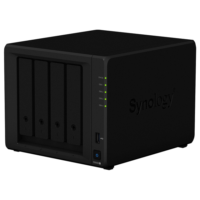 NAS SYNOLOGY DISKSTATION DS420+, 4 BAIES avec une capacité maximale de 88 To, affichage en temps réel  de 25 caméras,...