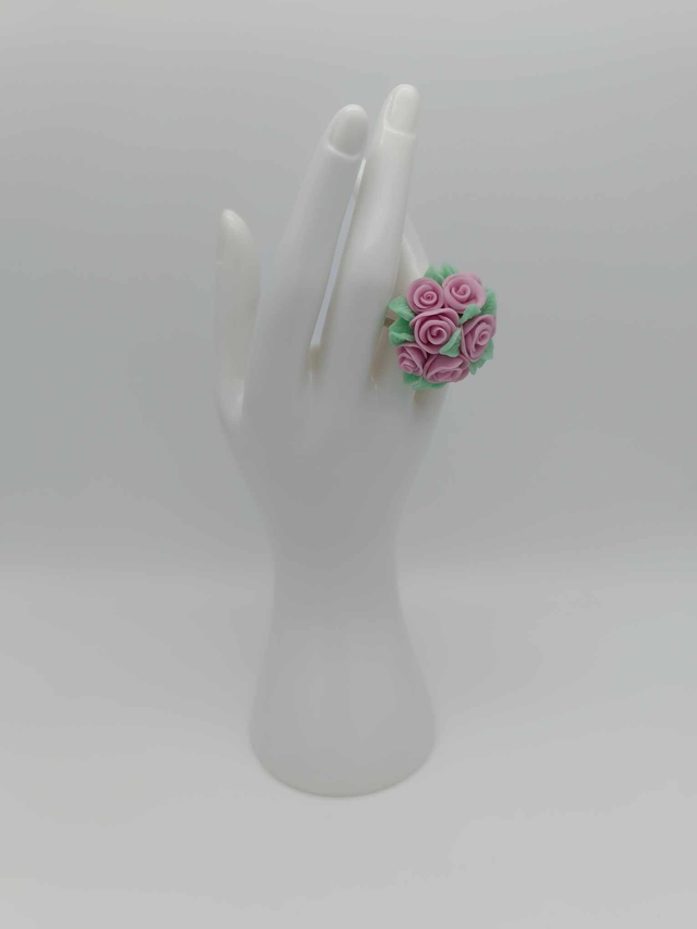 Bague en porcelaine froide Bouquet 