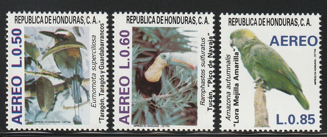 Honduras 1987 Birds Set MNH