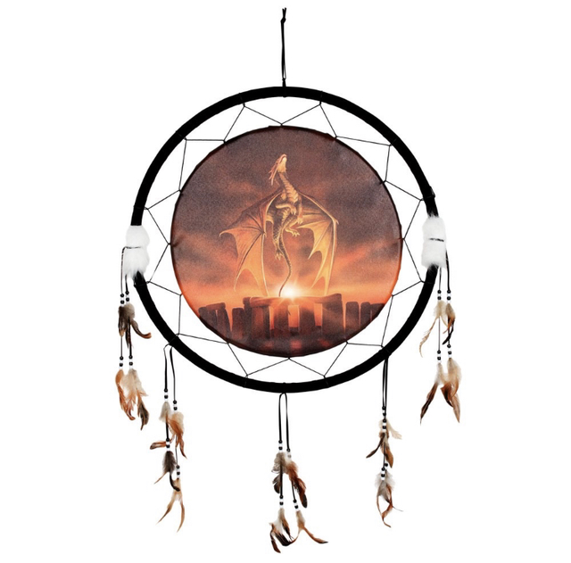 Solstice Stonehenge Dreamcatcher by Anne Stokes