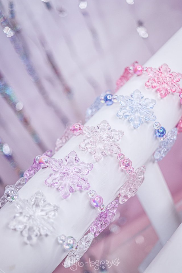 Bracelet Hivernal Gros Flocon Kawaii