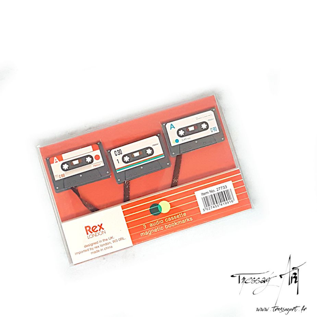 REX LONDON - MARQUE PAGES CASSETTES PAR 3 - RE005