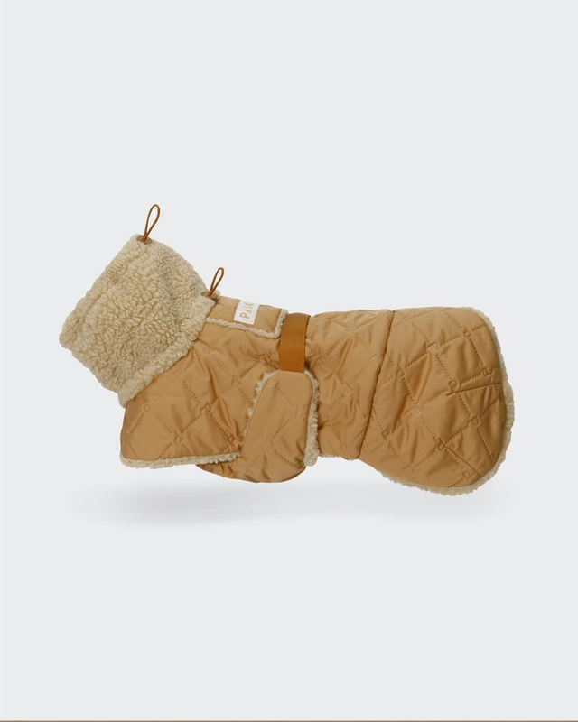 PAIKKA Quilted Sherpa Jacket Camel

