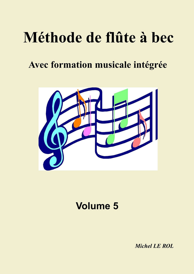 Vol. 5 méthode de flûte à bec PDF et imprimé