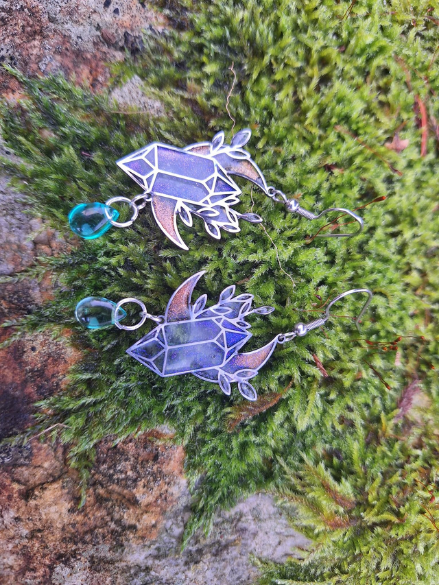 Boucles cristaux lunaires