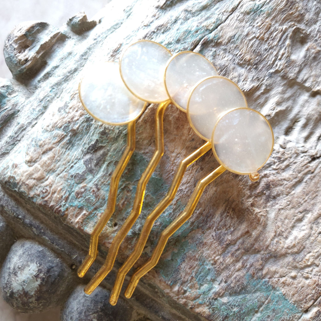 PEIGNE DE MARIAGE en résine, accessoire de la mariée Collection BACCHUS