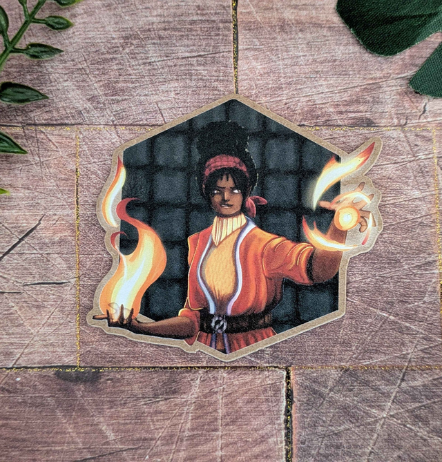 Autocollant "Pyromage" - 6 x 6,5 cm