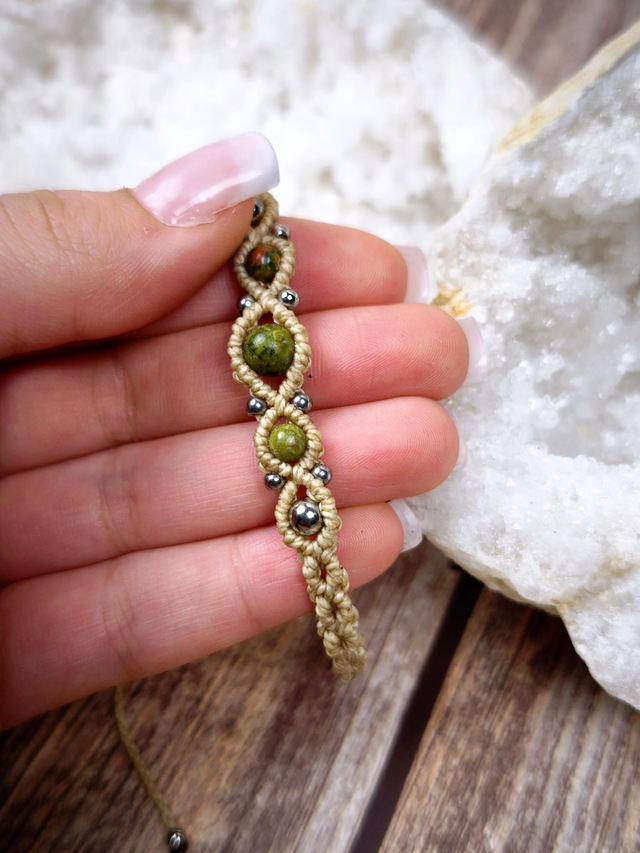 Bracelet unakite 