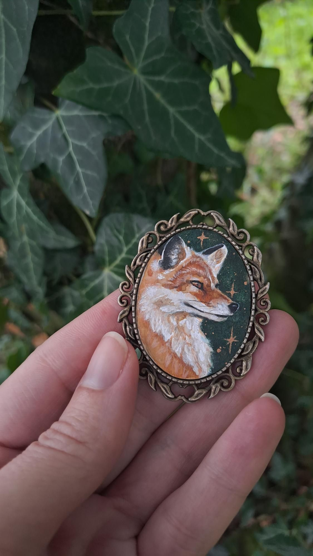 Broche Renard Ambredor
