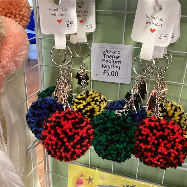 Medium Pom with charms - wizard theme