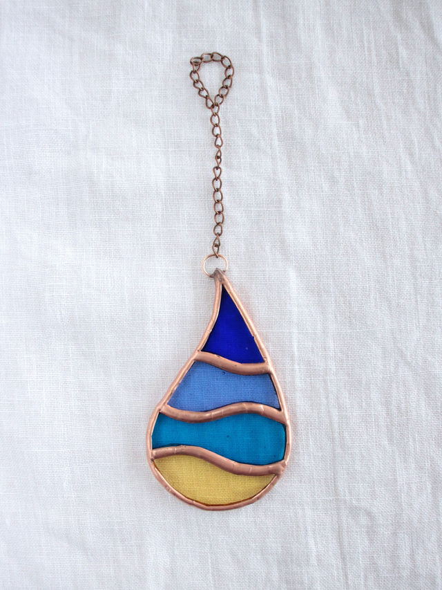 🏖️ Suspension Bord de Mer en vitrail