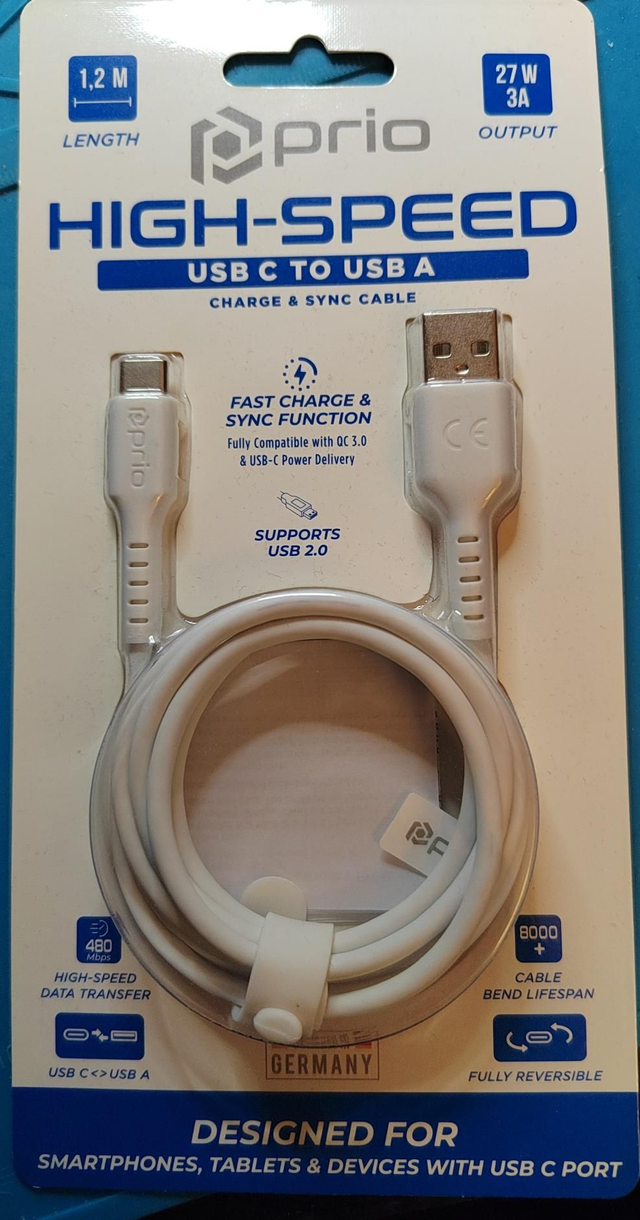 Brio USB-A - USB-C kaapeli