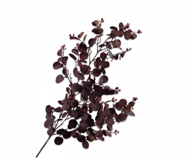 Silk-Ka Eucalyptus Tak Bordeaux Rood 104cm