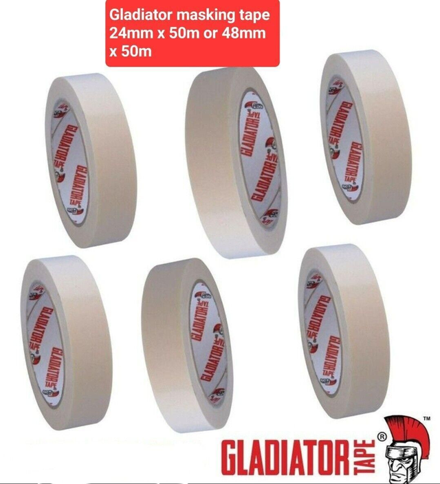 6 Rolls painters Masking Tape White 24mm crafting tape edge tape 