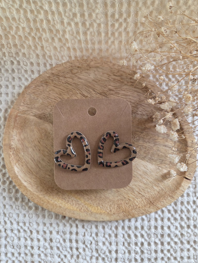 Boucles d&#039;oreilles Graou Gros cœurs