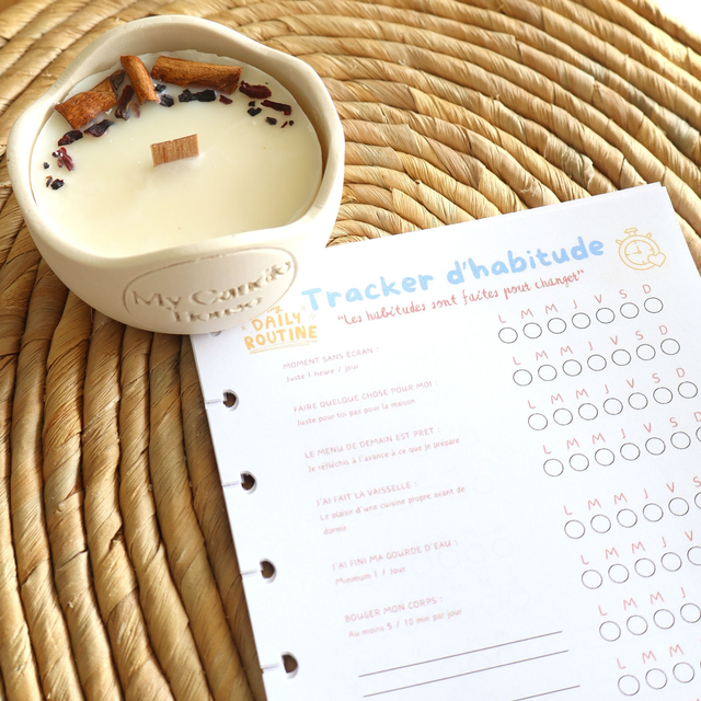 Recharge 50 Trackers d'Habitudes + Recharge bougie (en option)
