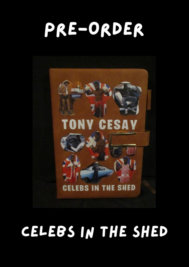 Tony Cesay (White Bubble Logo) Brown A5 Lined Note Book (ABA Champion Boxer) PRE-ORDER BUY NOW