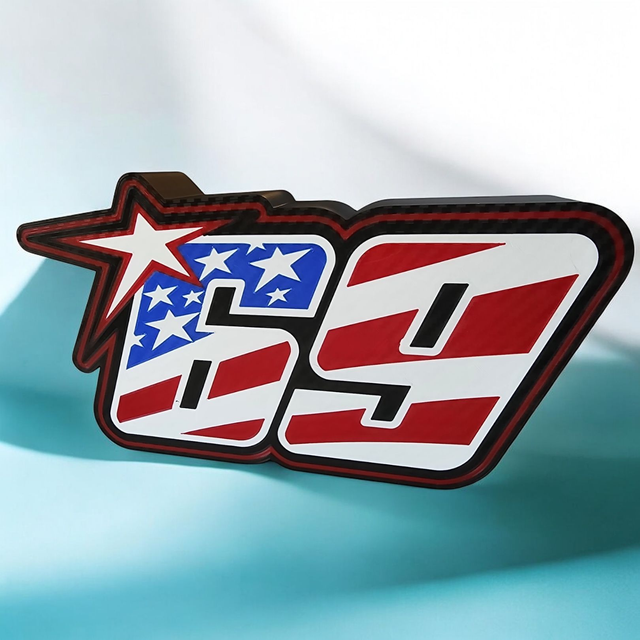 Lampe LED Numéro 69 - Hommage à Nicky Hayden ! 