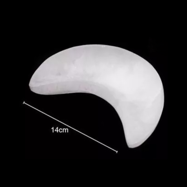 Selenite Moon Bowl