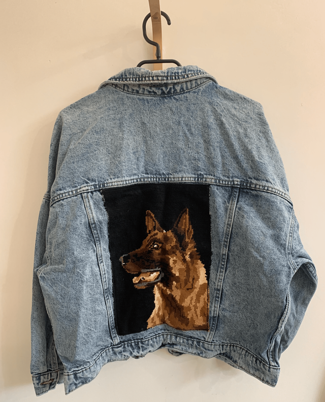 Veste en jean "Berger Allemand" (Taille M)