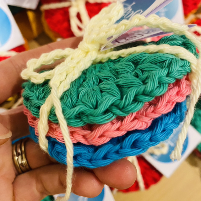 Soapimi Set of 3 Round Face Scrubbies