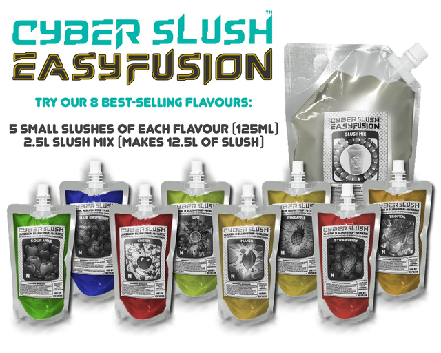 EasyFusion Sample Pack - 8 flavours, 40 slushes.