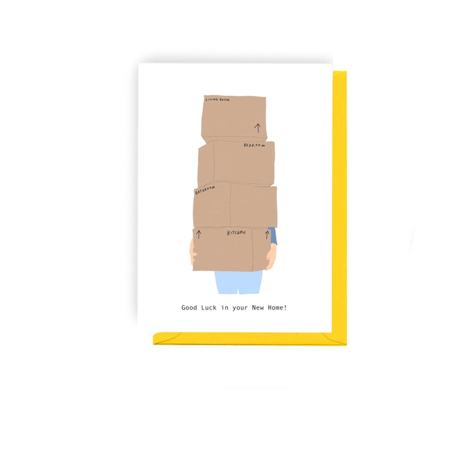 Boxes - Illustrated New Home Card  